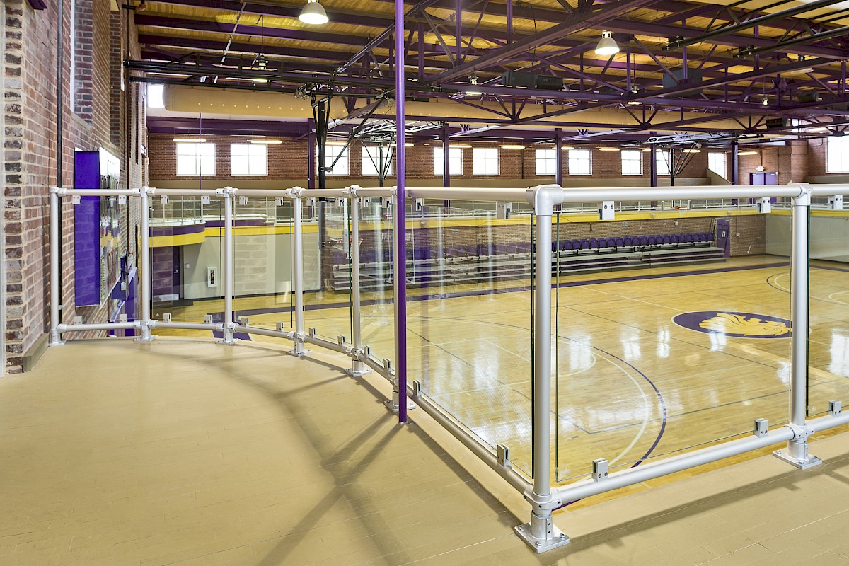Speed-Rail® with Glass Infill Panels