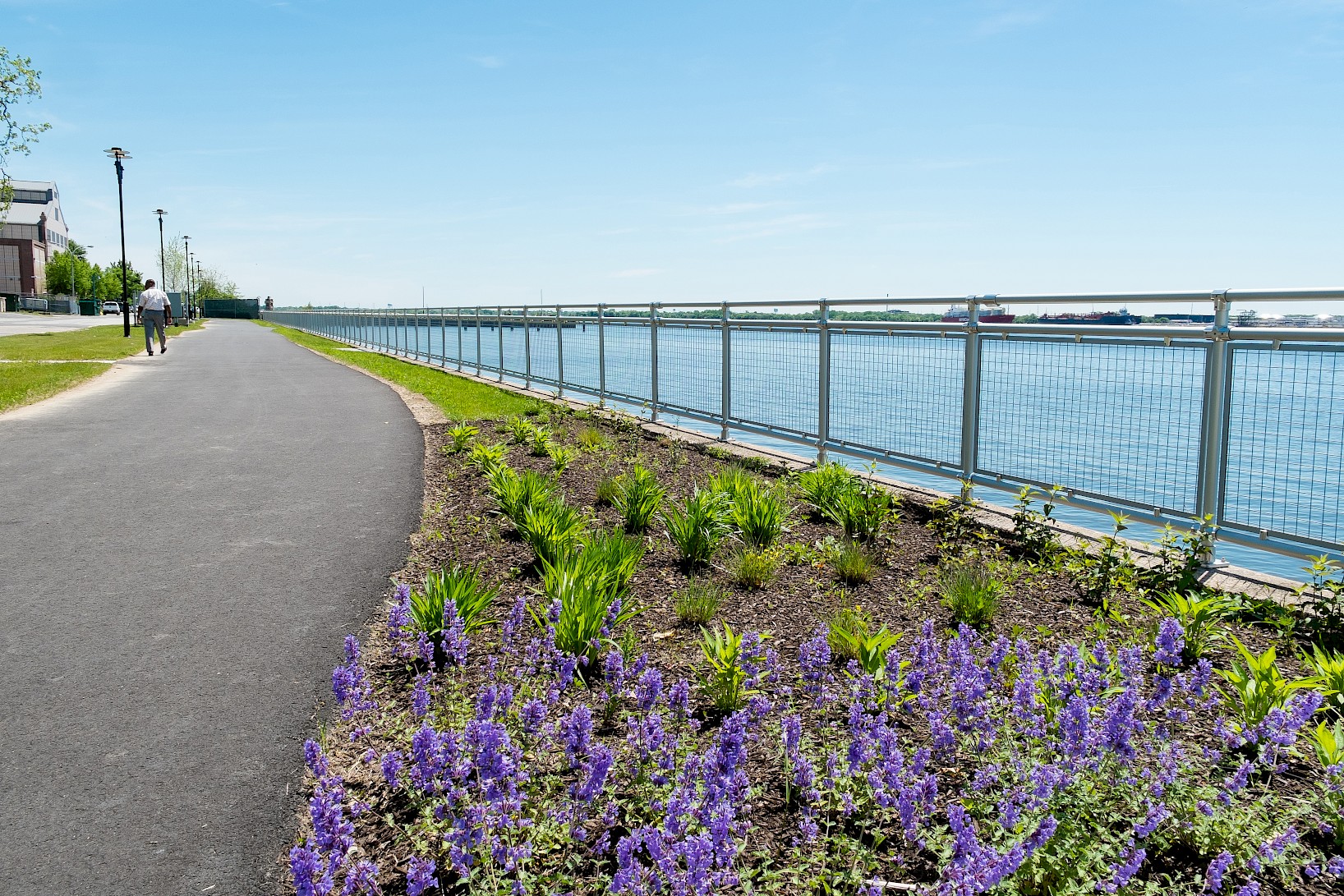 Speed-Rail Aluminum Railing with Wire Mesh Infill Panels