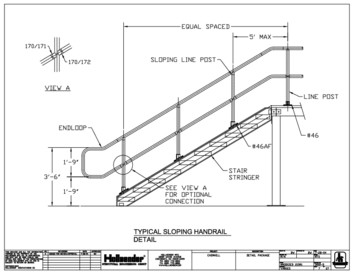 Interna-Rail® Sloping Handrail